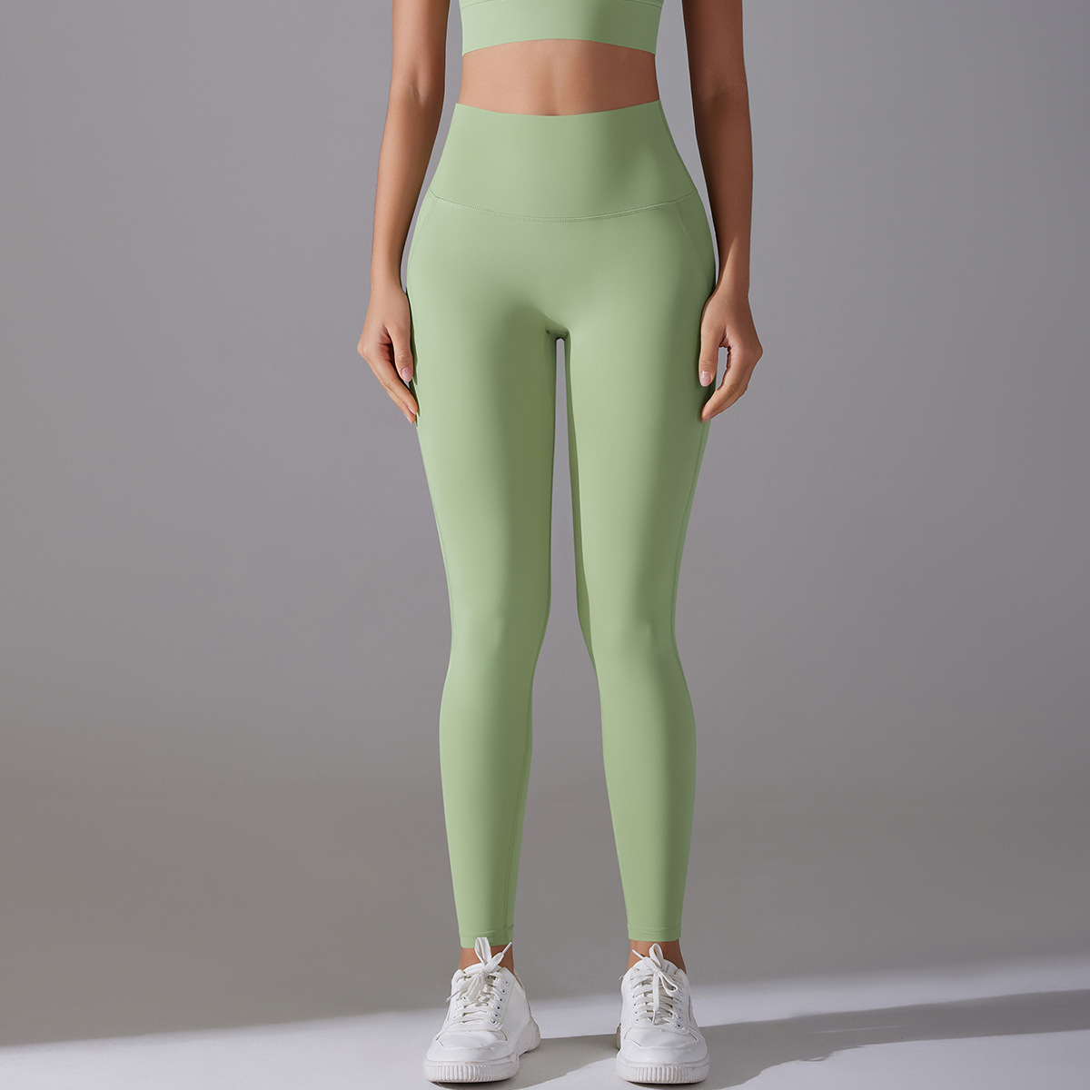 SKU-08-7053 antibacterial trousers-avocado green