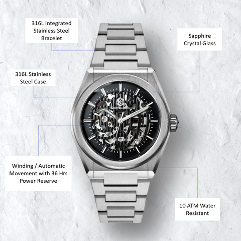 Nova skeleton silver metal_specs