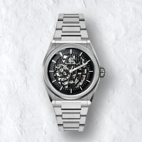 Nova skeleton silver metal main front 2