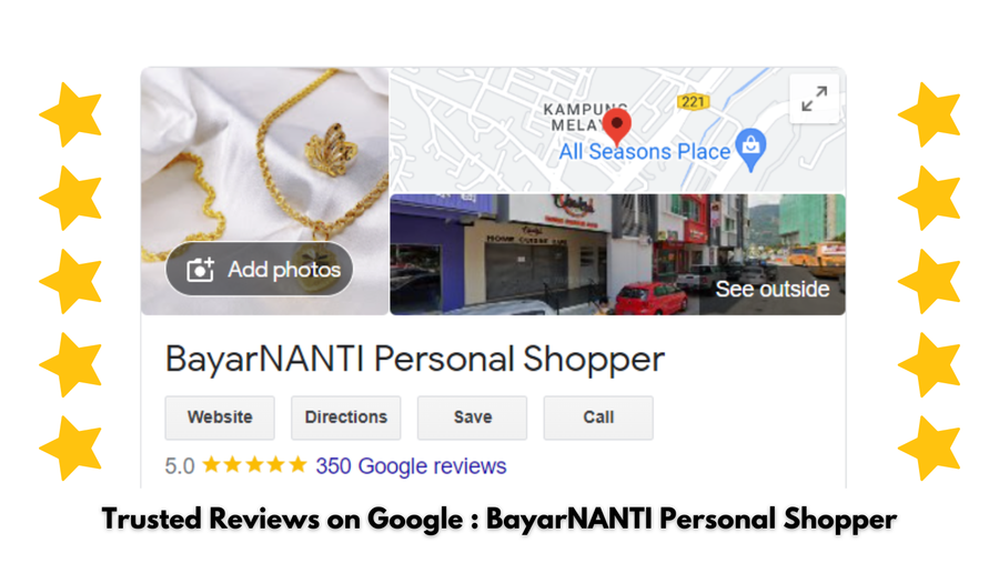 BayarNANTI  |  Malaysian 916 Gold Instalments  |  Beli Emas, Bayar Secara Ansuran | 