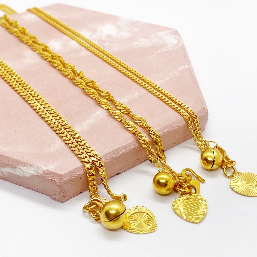 BayarNANTI by Anna Jewels Trading Sdn Bhd |  Malaysian 916 Gold Instalments  |  Beli Emas, Bayar Secara Ansuran | FREE Workmanship Fee | Preloved 916 Gold - RM 516/gram All In | New 916 Gold - RM 523/gram All In | ✔ Instalments ✔ Full Payment - ANKLETS