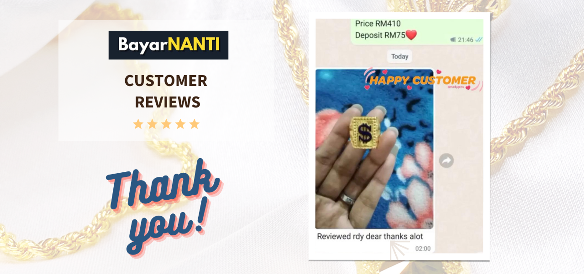 BayarNANTI by Anna Jewels Trading Sdn Bhd |  Malaysian 916 Gold Instalments  |  Beli Emas, Bayar Secara Ansuran - 