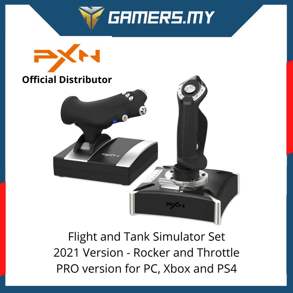  PXN-2119Pro Flight simulator controls PS4 flight simulator  controls with Vibration Flight Simulator Stick for PS4/Windows  XP/VISTA/7/8/10（NOT Support ios Mac Systems/PS5） : Video Games
