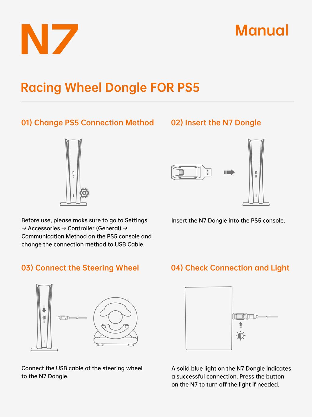 PS5 receiver user manual