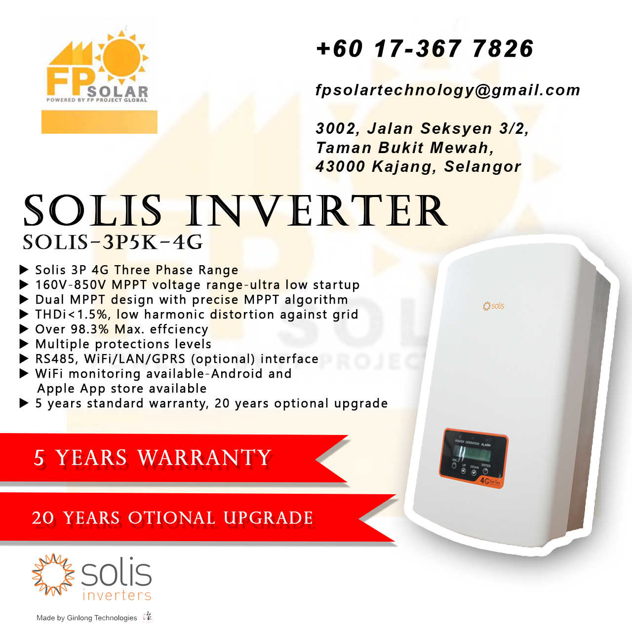 Solis Inverter FPSOLARTECHNOLOGY – FP SOLAR TECHNOLOGY