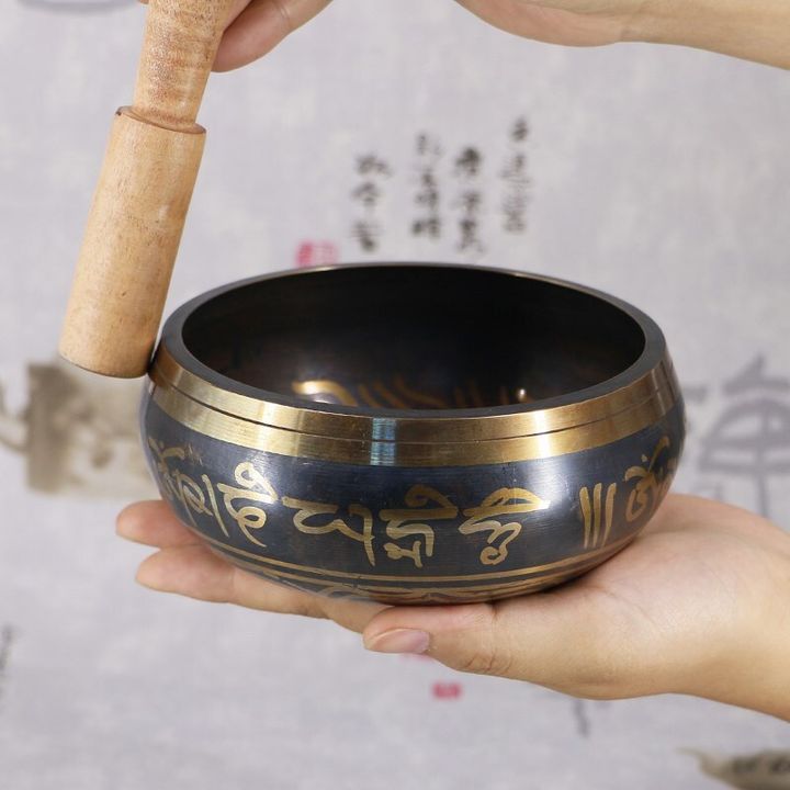 尼泊爾西藏頌缽 冥想 瑜珈 助眠 減壓 手工銅缽 多種尺寸可選 贈送木棒及墊圈