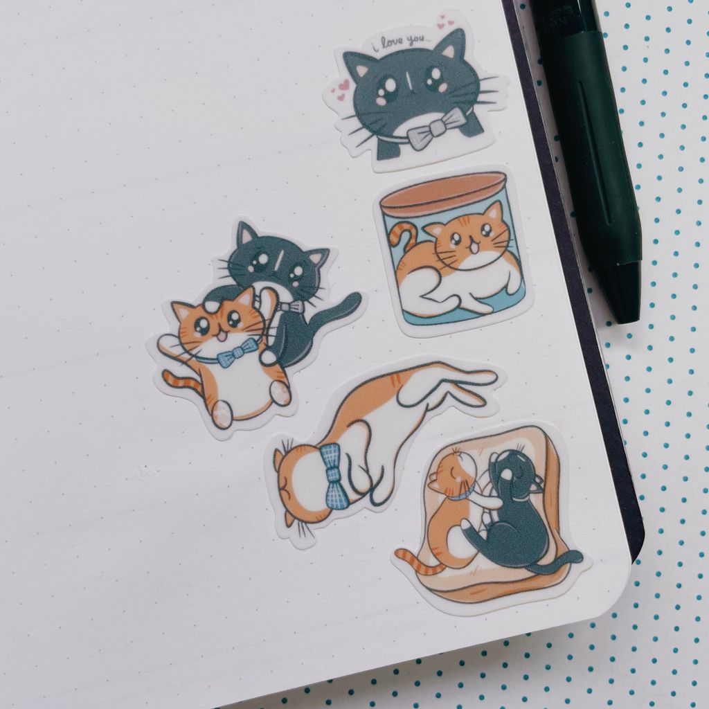 A6 Cat Academia Stickers - Planner stickers - Bullet Journal stickers – My  Sweet Paper Card