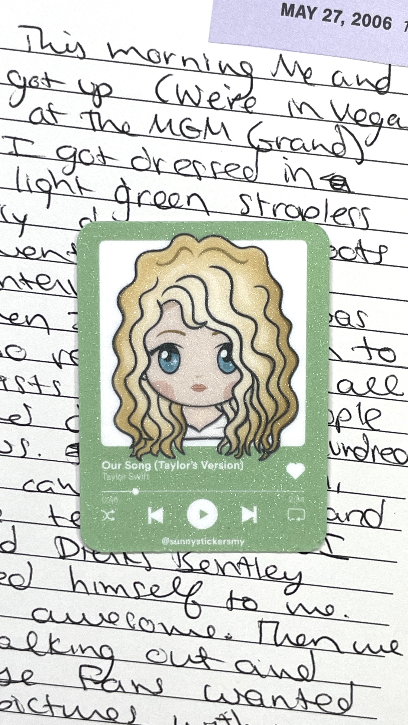 Taylor Swift Red & Fearless Era Waterproof Stickers - Decals