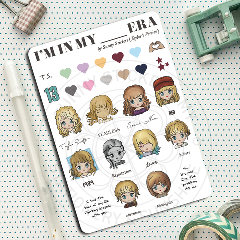 Swiftie Sticker Sheet – LaRynn Sticker Co.