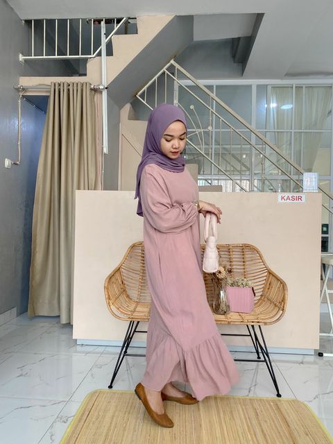 luna ruffle basic rossy pink