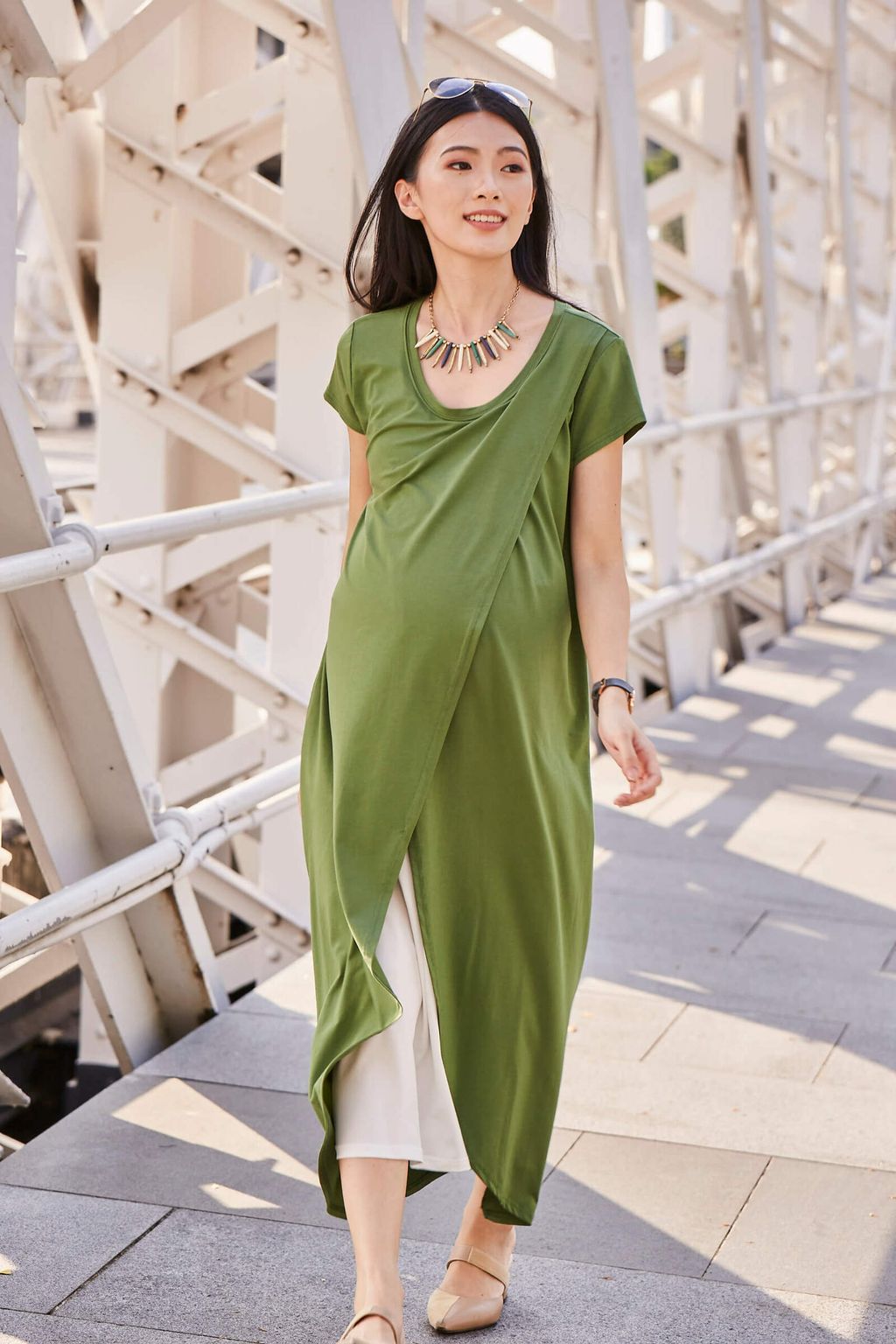 Jemma Two Toned Layered Midi Dress (Green).jpg