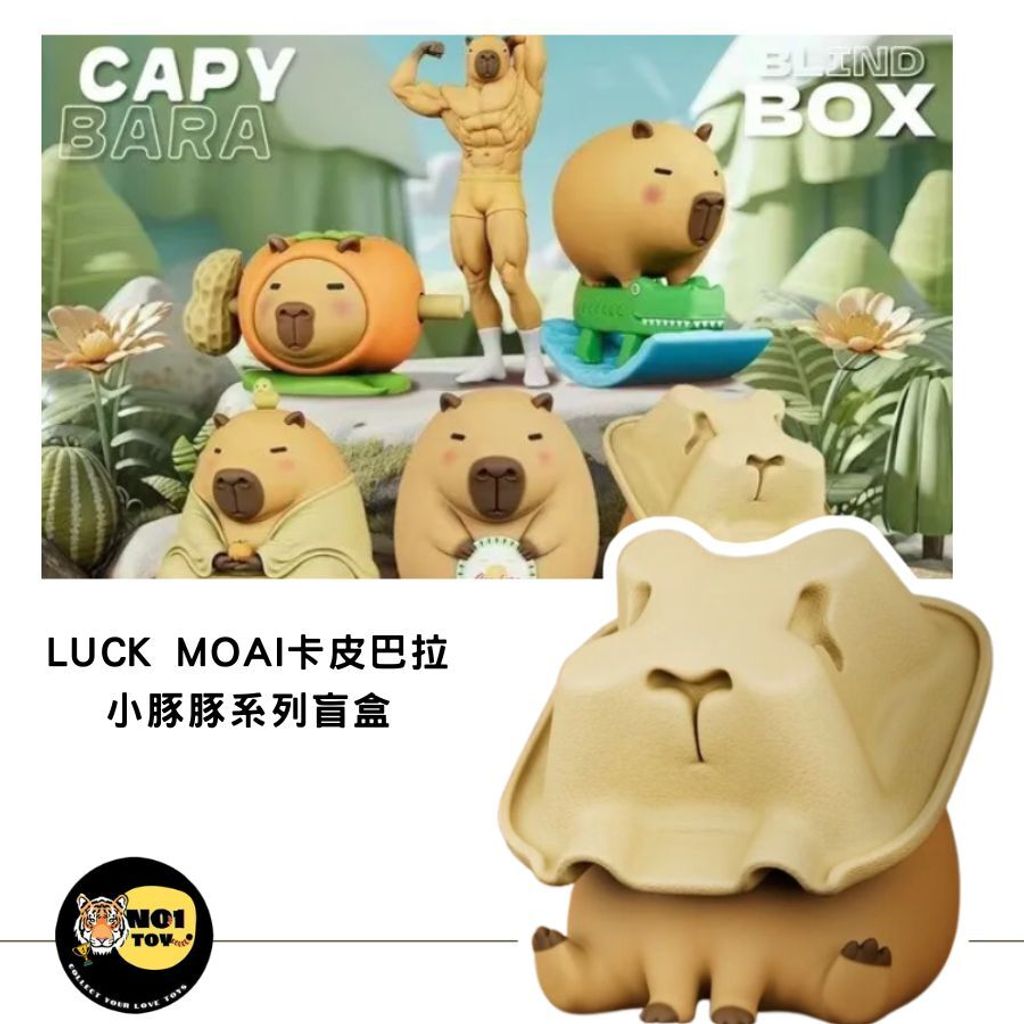 LUCK MOAI卡皮巴拉 小豚豚系列盲盒