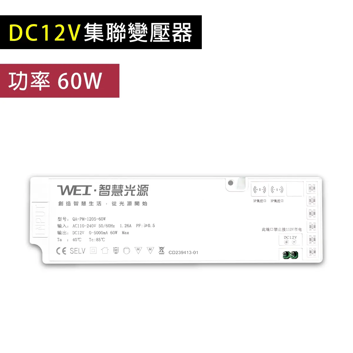 12V集聯變壓器 - 60W