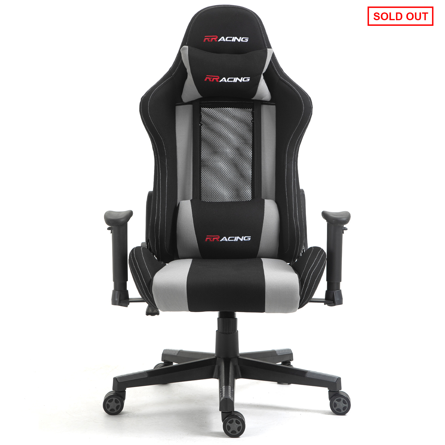 RRACING Grey - Fabric gaming chair