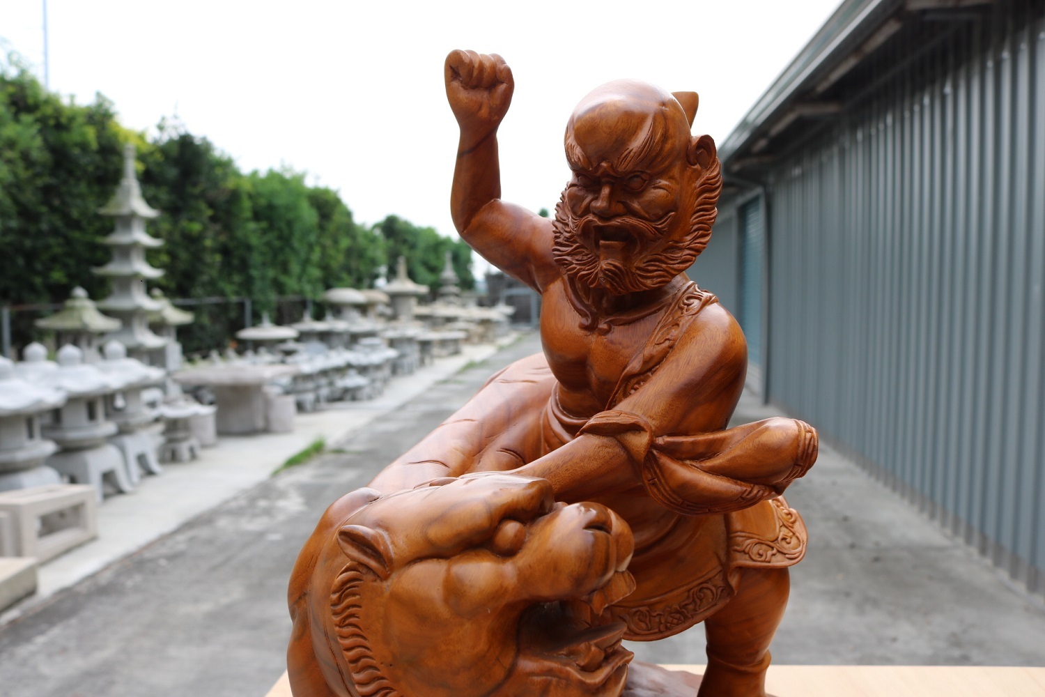 伏虎尊者｜稀有黃楊木｜護法羅漢體｜二度– 旺旺來宗教百貨