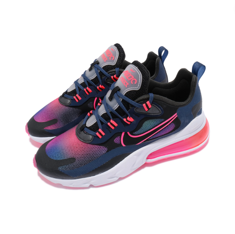Nike Air Max 270 React 黑藍粉 漸層色 運動鞋 慢跑鞋 氣墊鞋 大泡泡 女鞋 CK6929-400 1