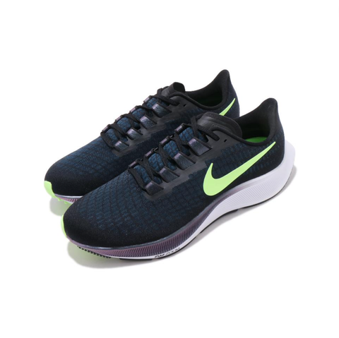 Nike Zoom Pegasus 37 黑綠 小飛馬 運動鞋 慢跑鞋 輕量 透氣 健身鞋 男女鞋 BQ9646-001 1