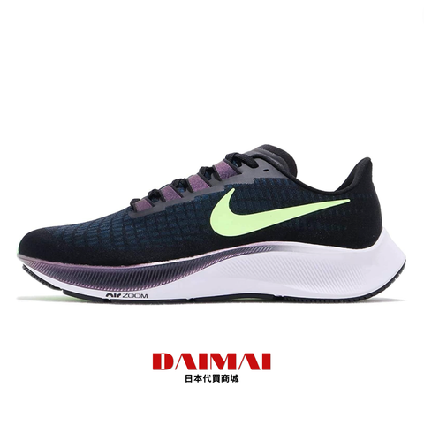 Nike Zoom Pegasus 37 黑綠 小飛馬 運動鞋 慢跑鞋 輕量 透氣 健身鞋 男女鞋 BQ9646-001