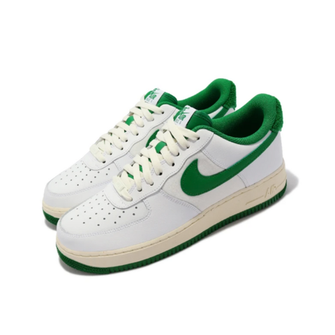 Nike Air Force 1 白綠 綠勾 絨毛 皮革 奶油底 經典款 休閒鞋 男鞋 女鞋 DO5220-131 1