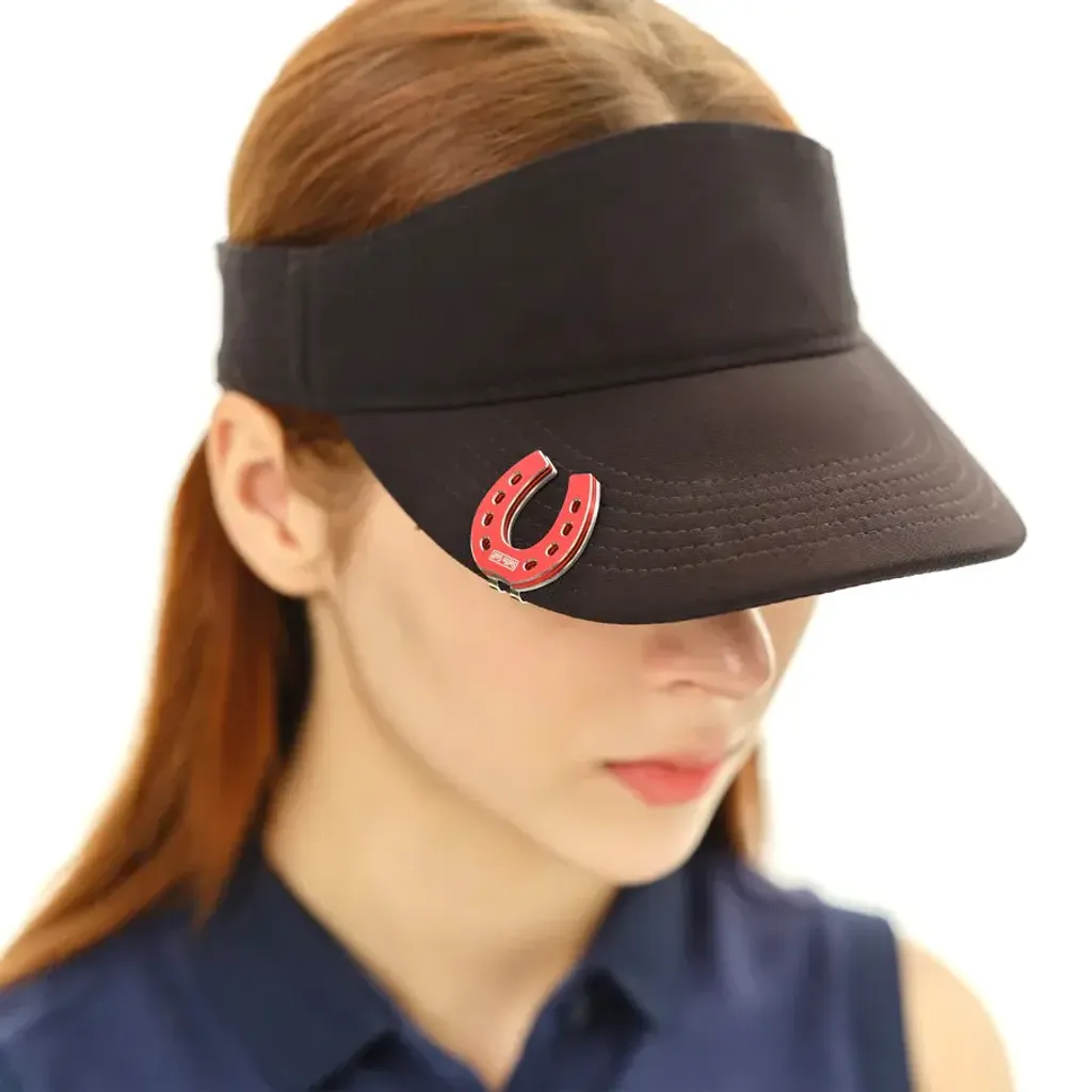 selfiegolfselfietotemgolfballmarkershatclipmagneticlinedrawingstencilsmarkingaccessoriesbluehorseshoegolfgiftsmenwomengoodluckluckygoldscottyputtin