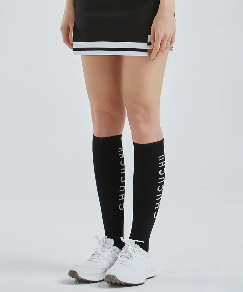 3_CHUCUCHU_Logo_Crew_Knee_Socks_-_Black
