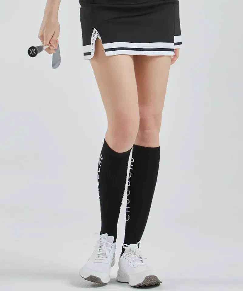2_CHUCUCHU_Logo_Crew_Knee_Socks_-_Black