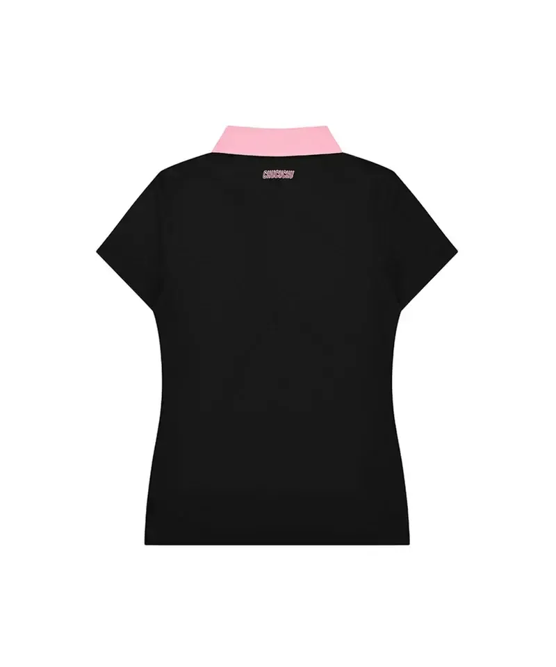 6PointCollarShortSleeveTop