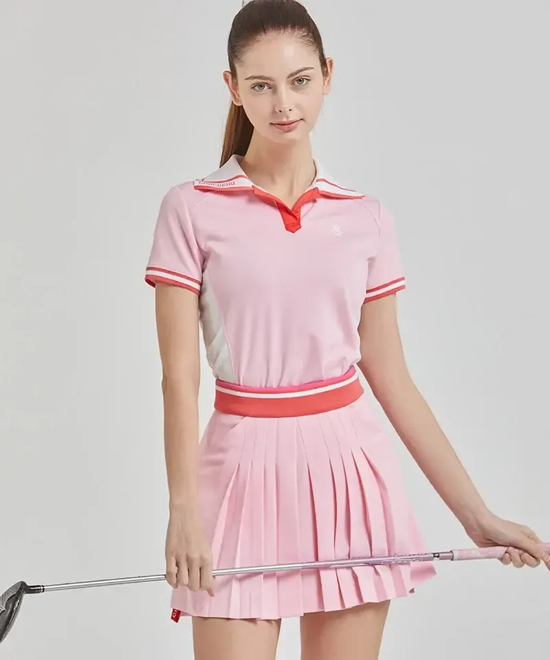 7_Cooling_Wing_Collar_Short_Sleeve_Top_-_Pink