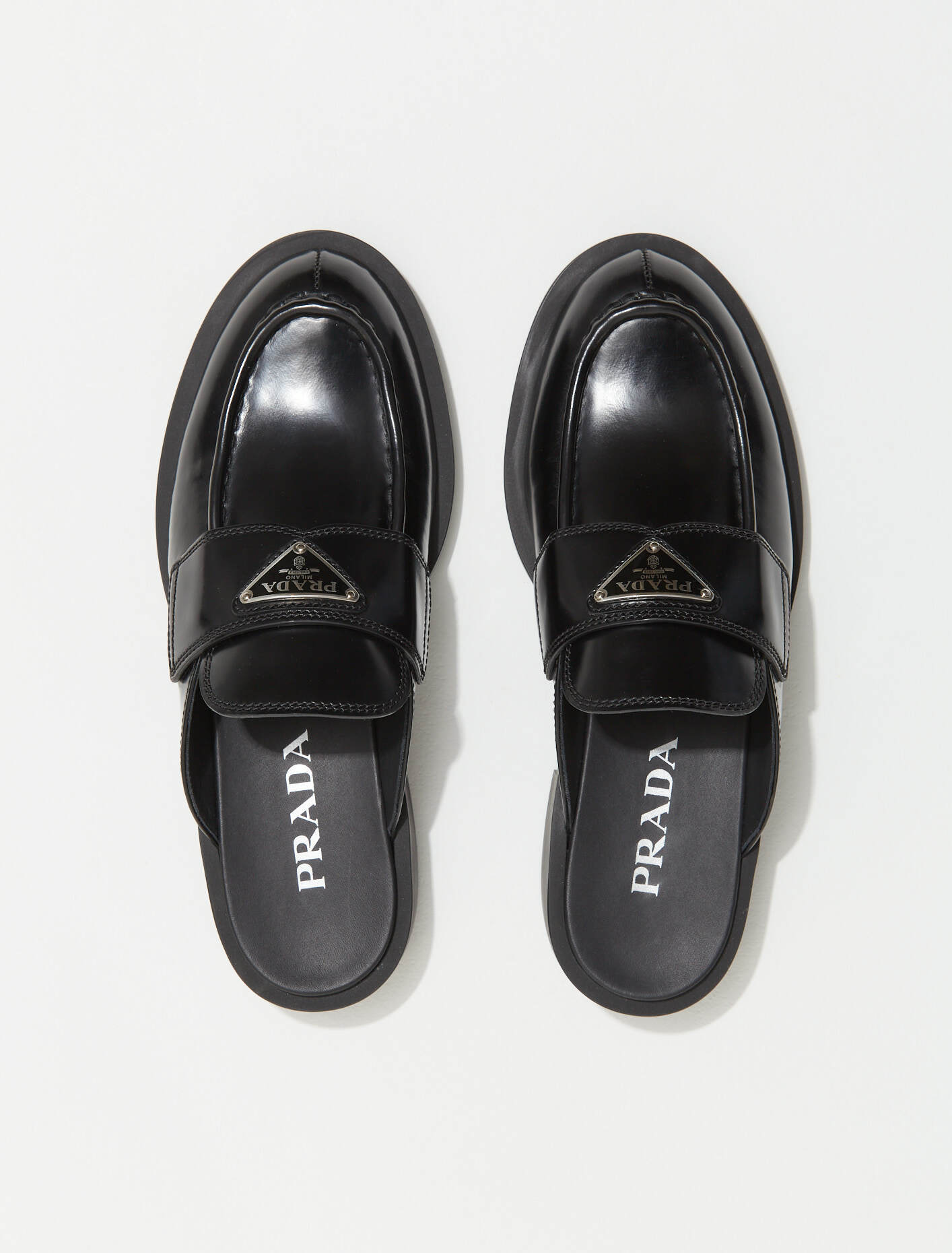 Prada Brushed Leather Mules – Noon-select
