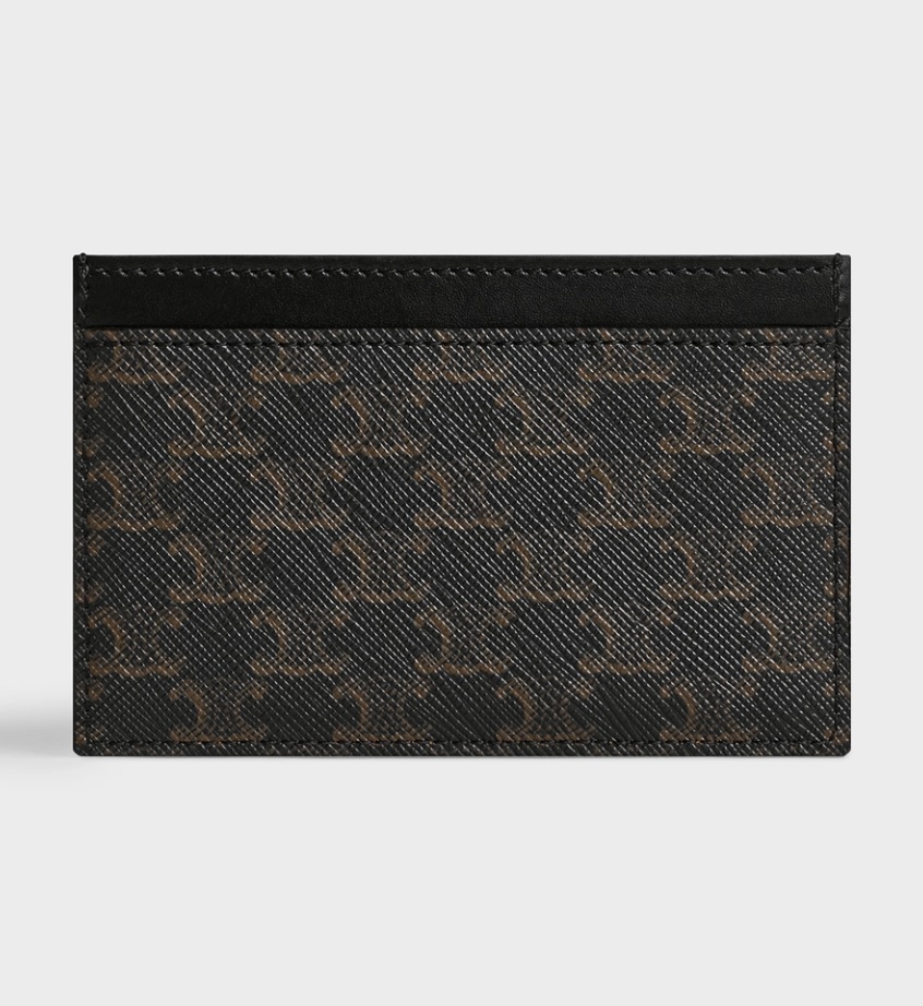 Celine Cardholder In Triomphe Canvas And Calfskin – Noon-select