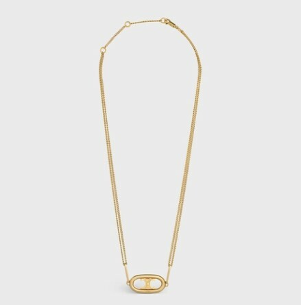 TRIOMPHE NECKLACE IN GOLD BRASS - GOLD | CELINE