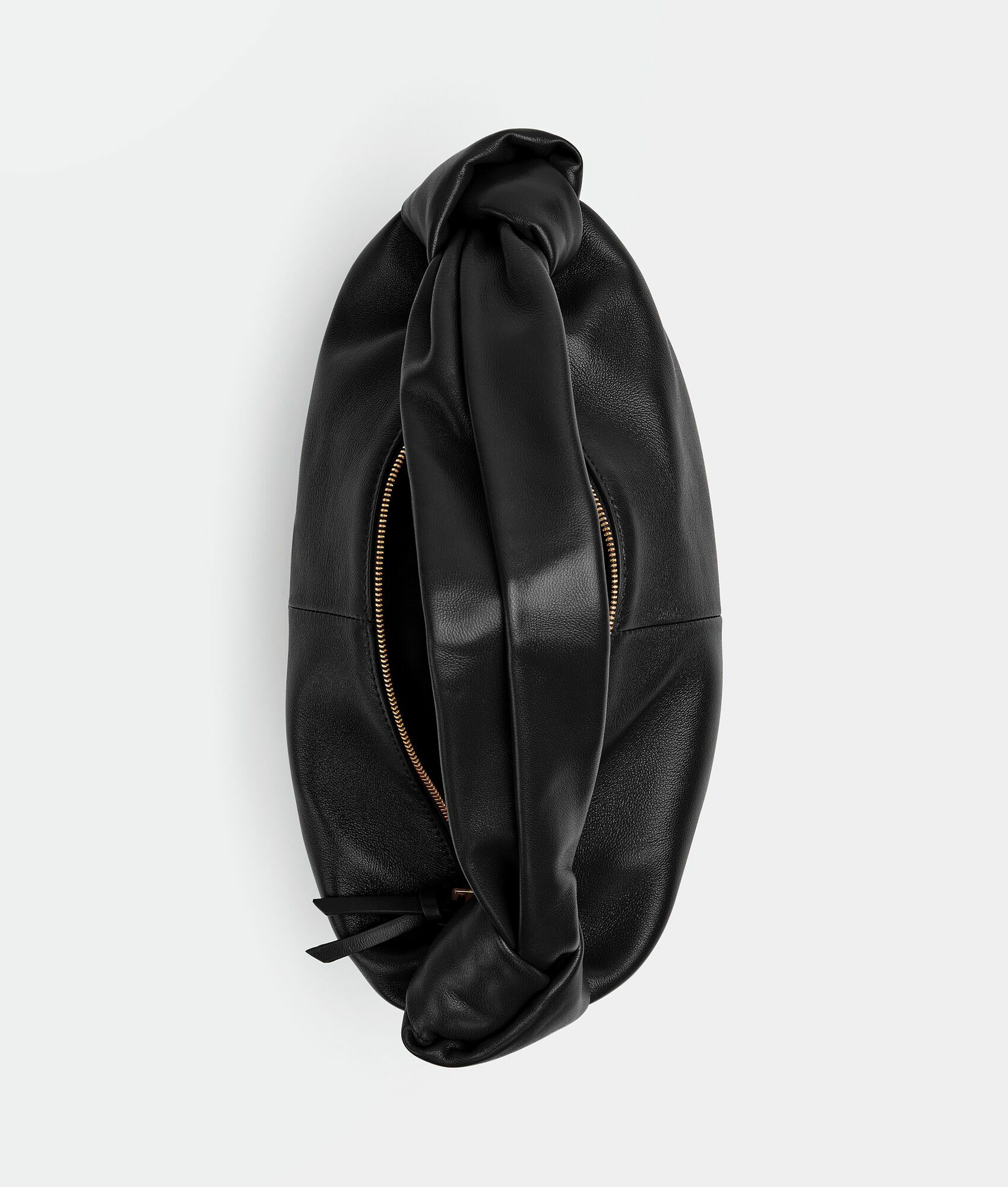 Bottega Veneta Double Knot Handle Bag Black Size 251222