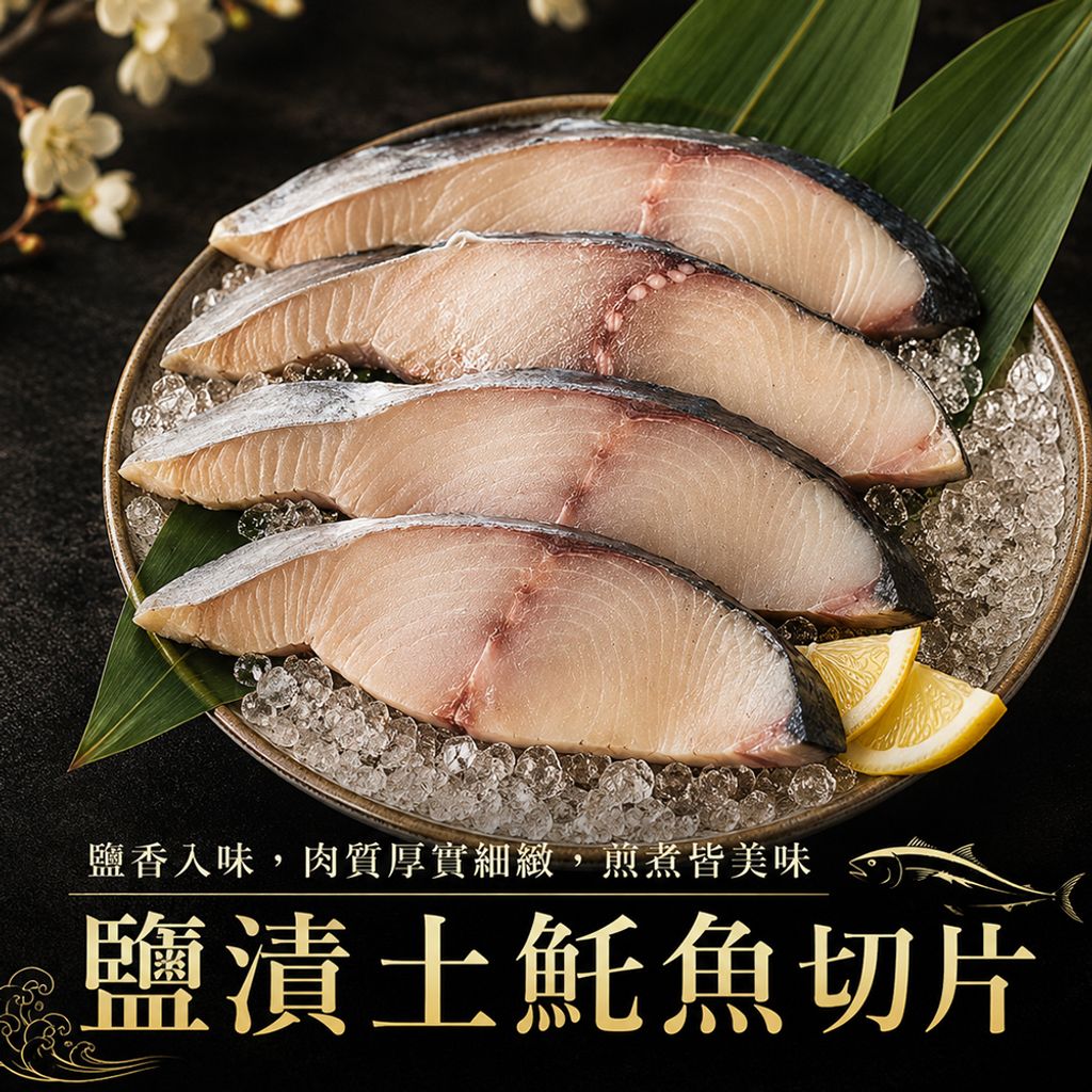 鹽漬土魠魚切片