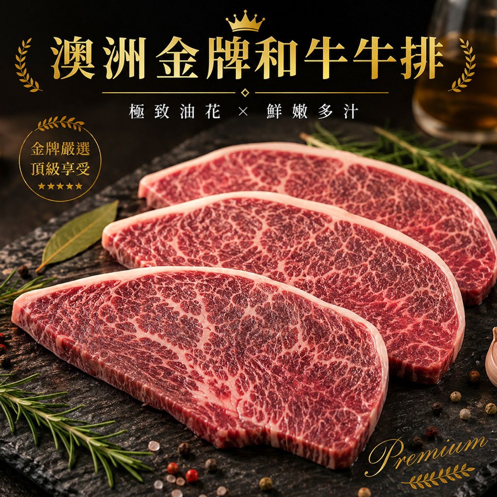 澳洲金牌和牛牛排