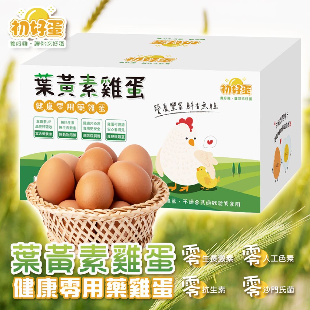 【初好蛋】健康零用藥葉黃素雞蛋（紅蛋）