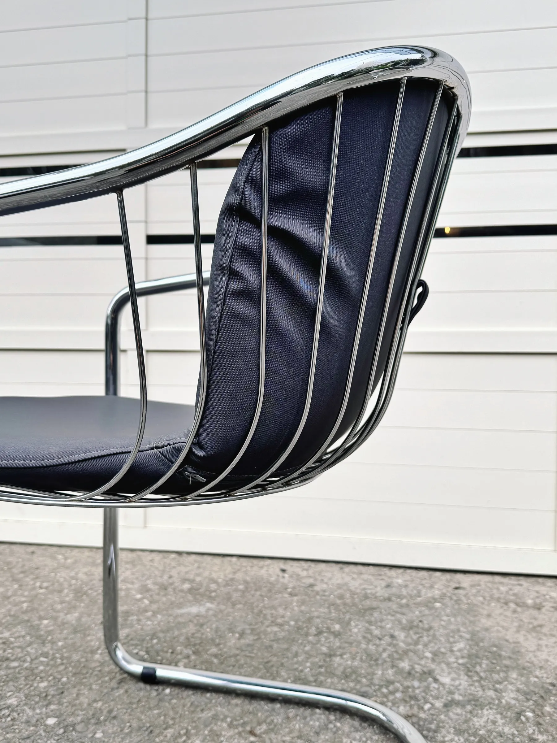 Italian Cantilever Chair Front View