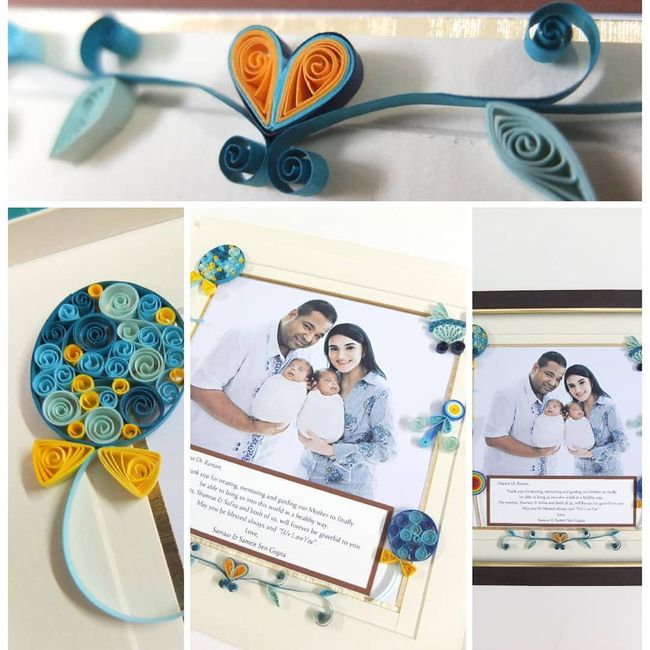 Eden Gifts | Paper Quilling Art - New Born Baby Gift