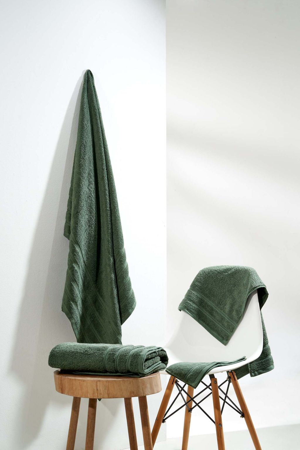 Nordic Home Ibiza Towel Bronze Green 03-min