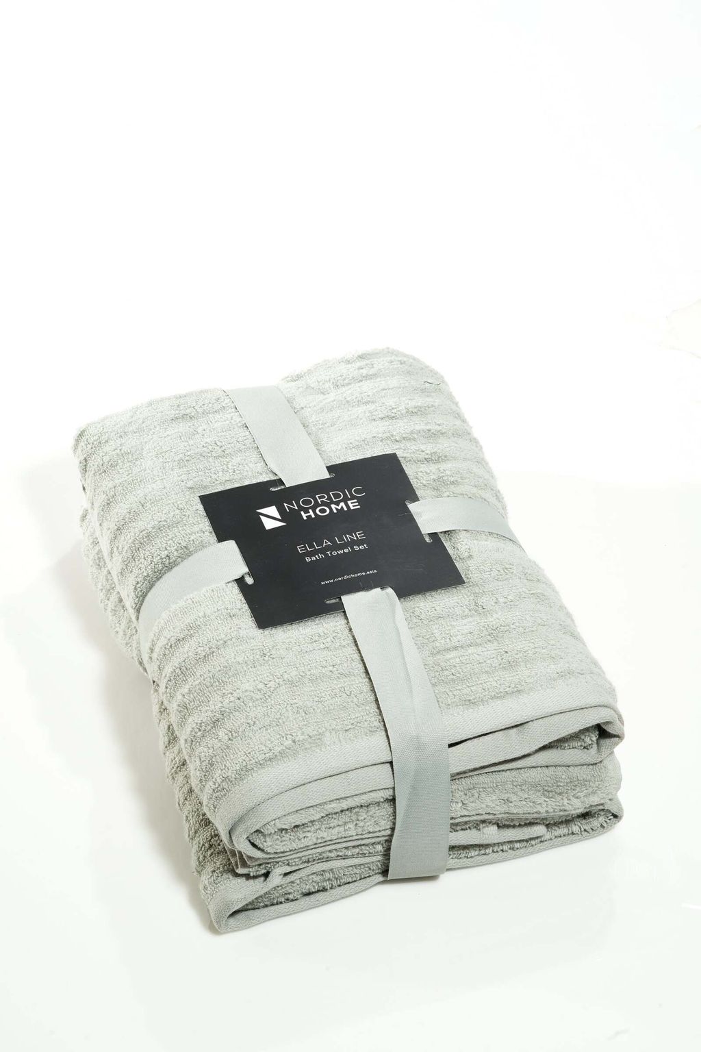Nordic Home Ella Line Towel Bronze Mirage Grey 01-min