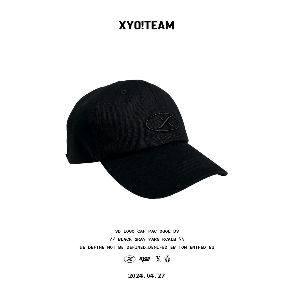 3D LOGO CAP-BLACK
