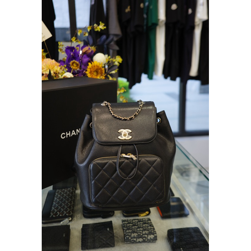 Limit精品✔️Chanel 香奈兒黑金配色雙肩後背包– LIMIT精品