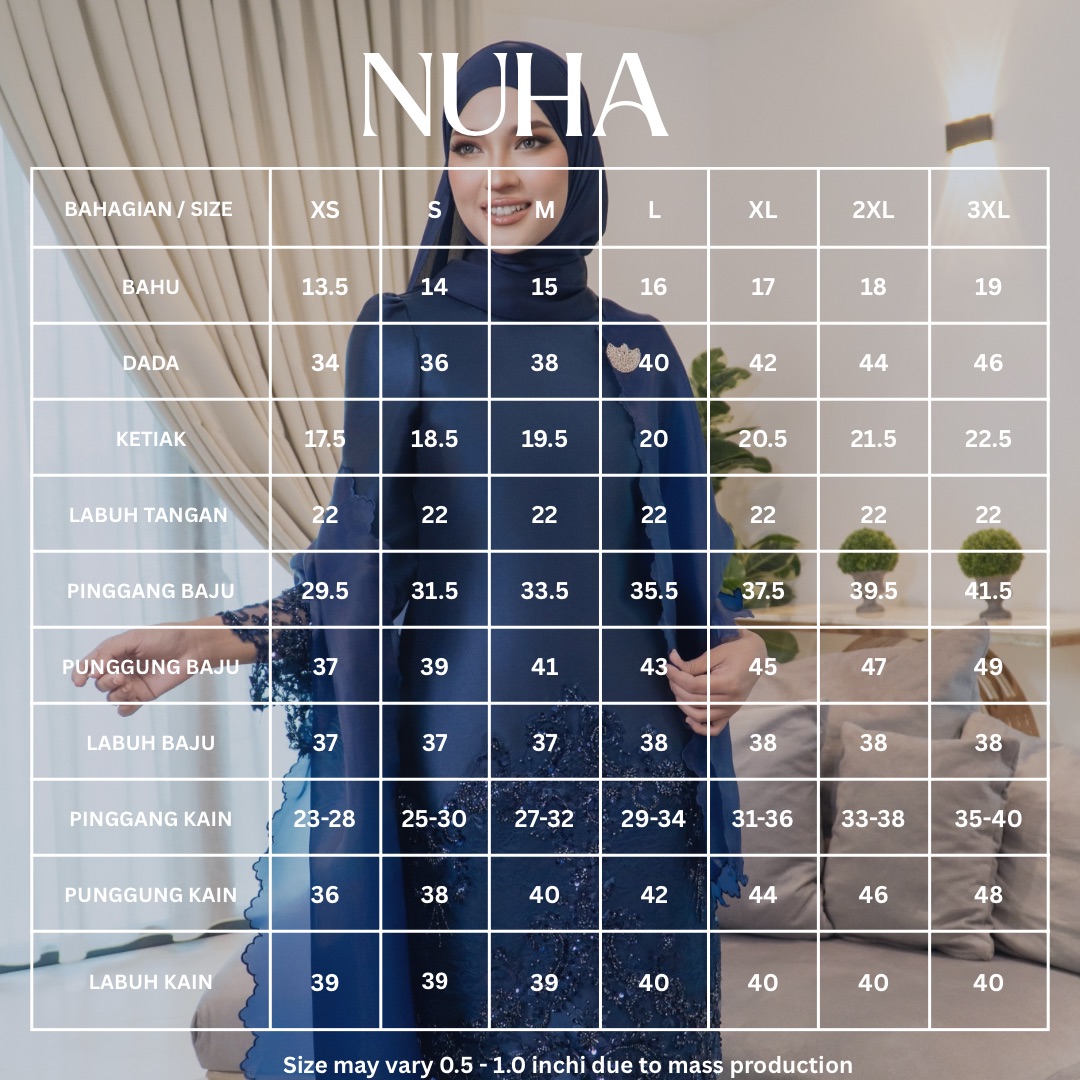 Sizing Nuha