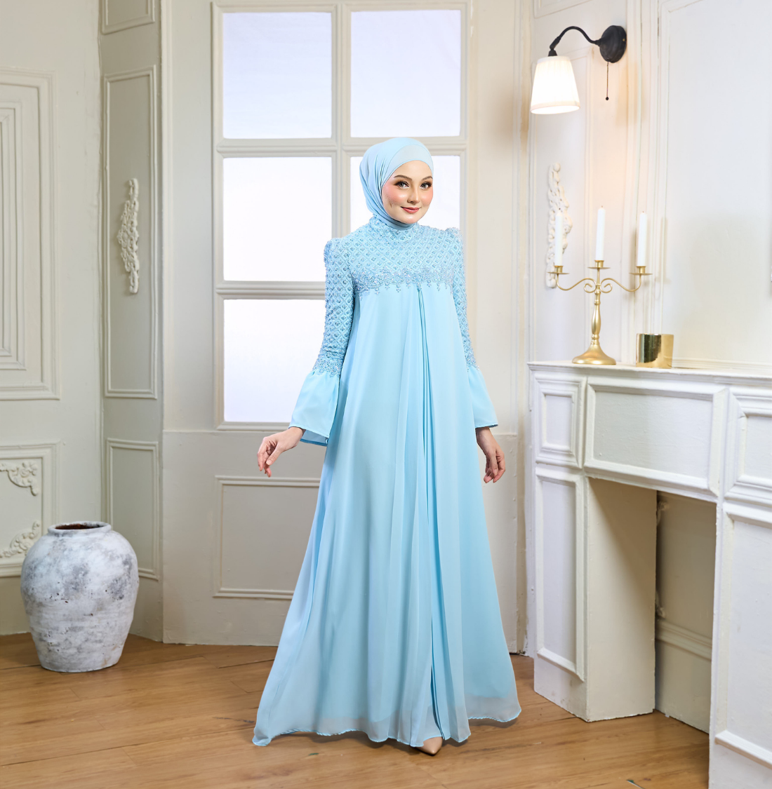 Rosella Dress in Baby Blue