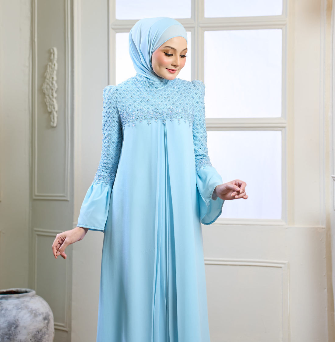 Rosella Dress in Baby Blue