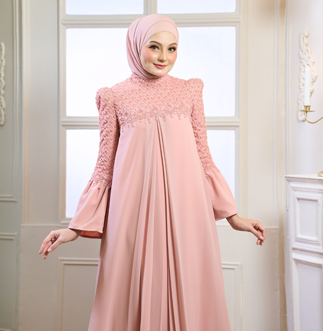 Rosella Dress in Rose Pink