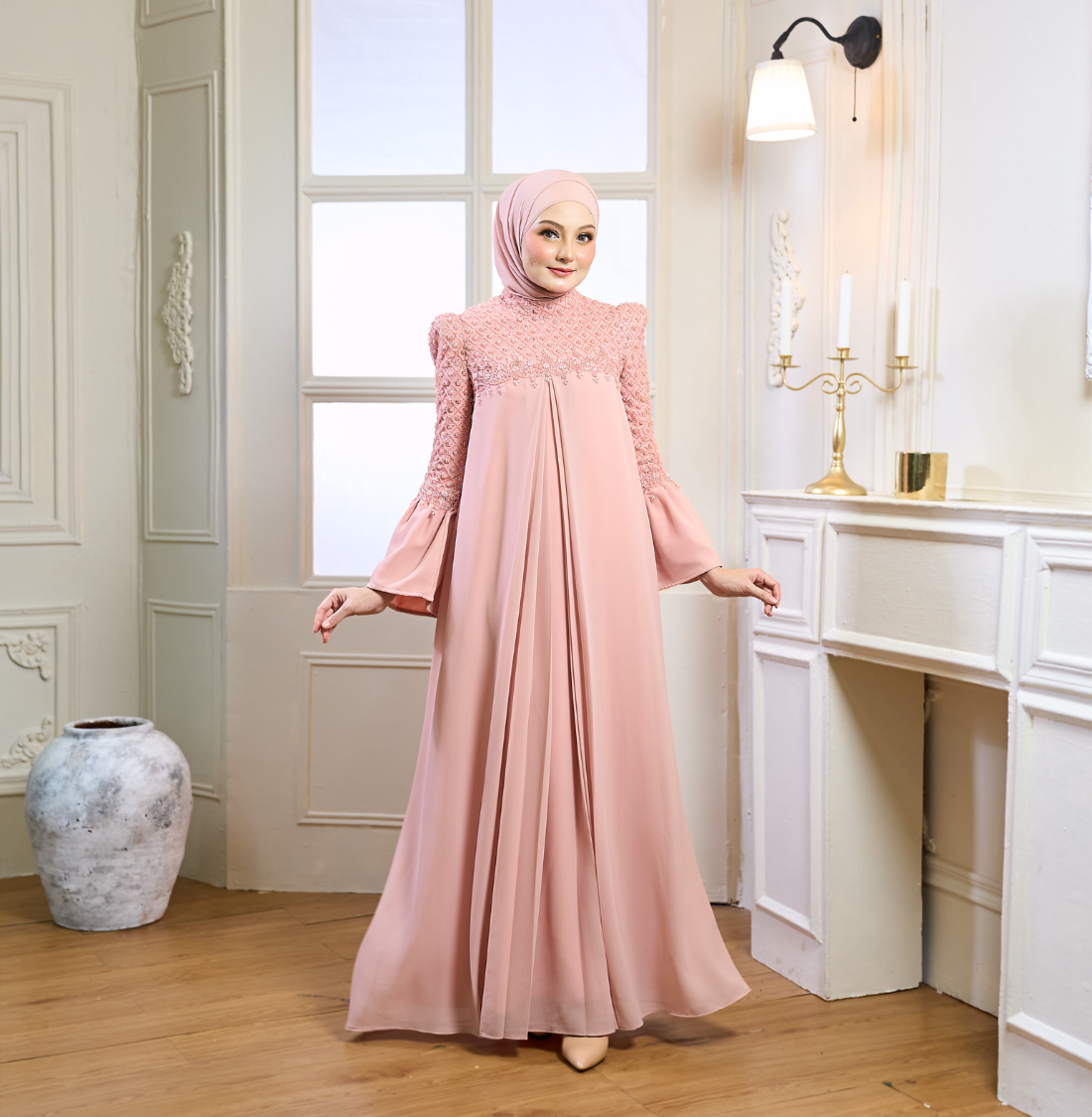 Rosella Dress in Rose Pink