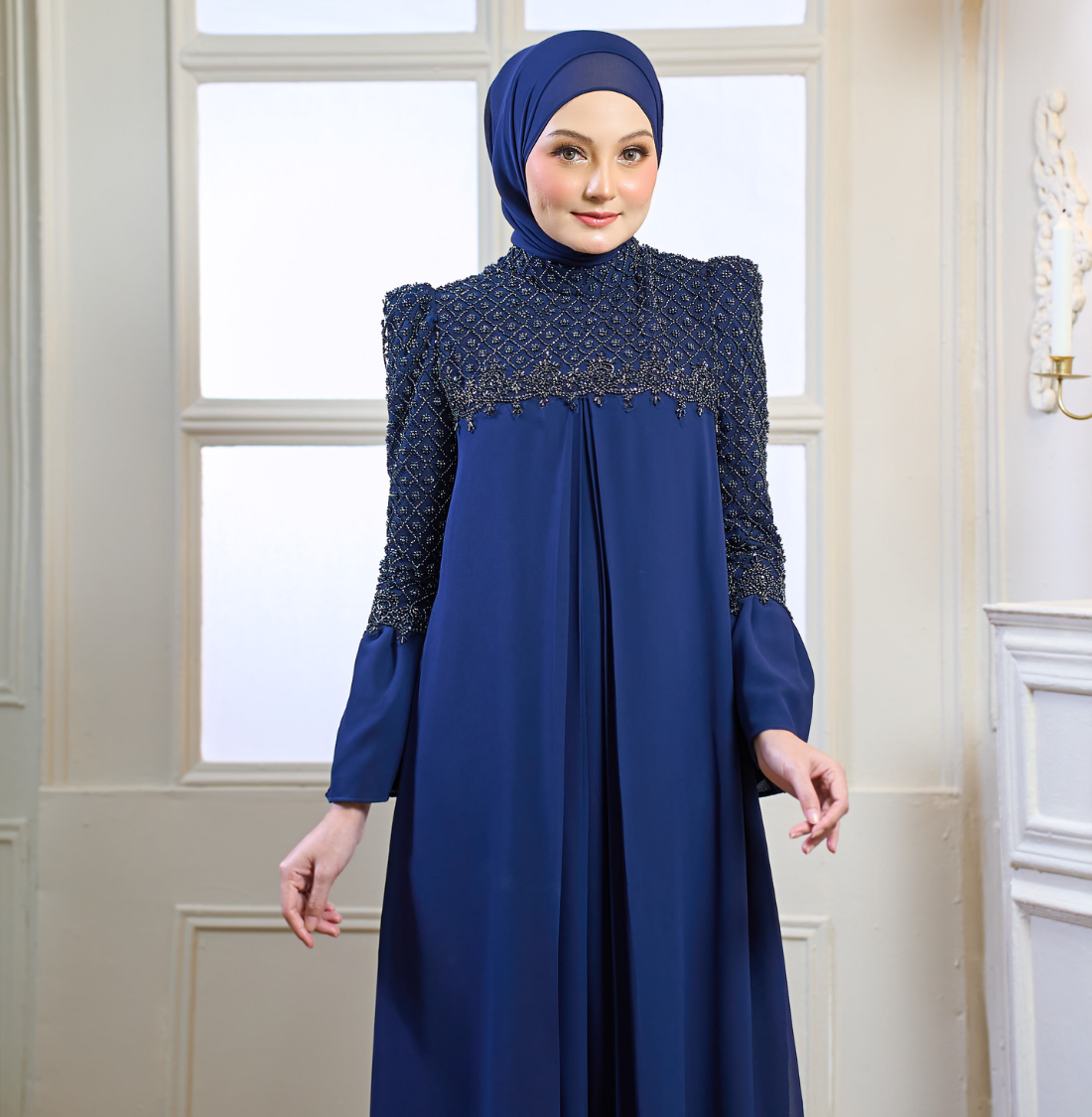 Rosella Dress in Navy