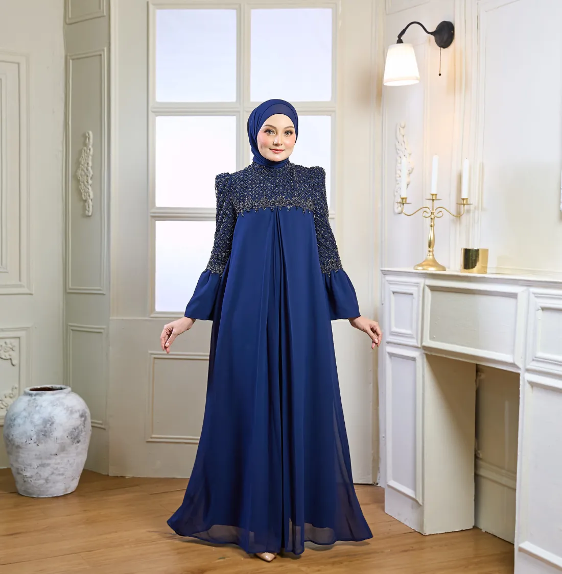 Rosella Dress in Navy