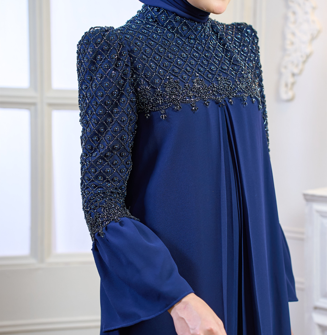 Rosella Dress in Navy