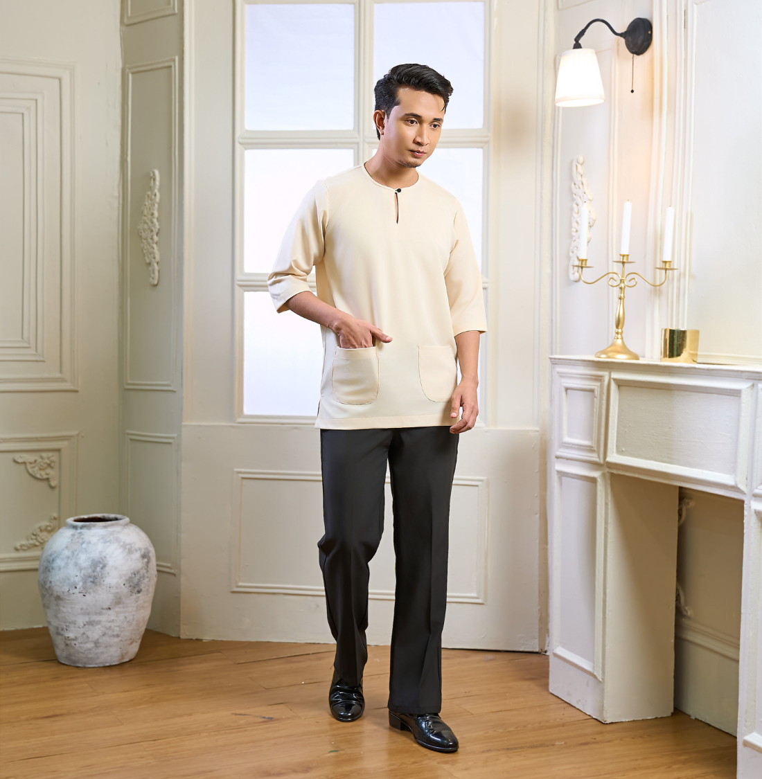 Kurta Rayyan in Champagne